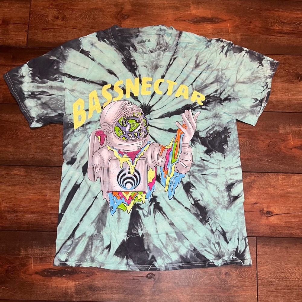 Bass Nectar Tie-Dye Graphic T-Shirt Size Large